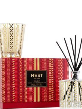 NEW NWT NIB NEST HOLIDAY CANDLE AND DIFFUSER SET